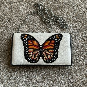 Brighton Beaded butterfly chain wallet